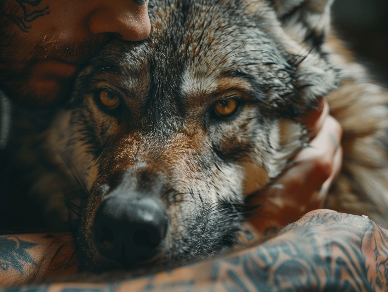 tatouage loup