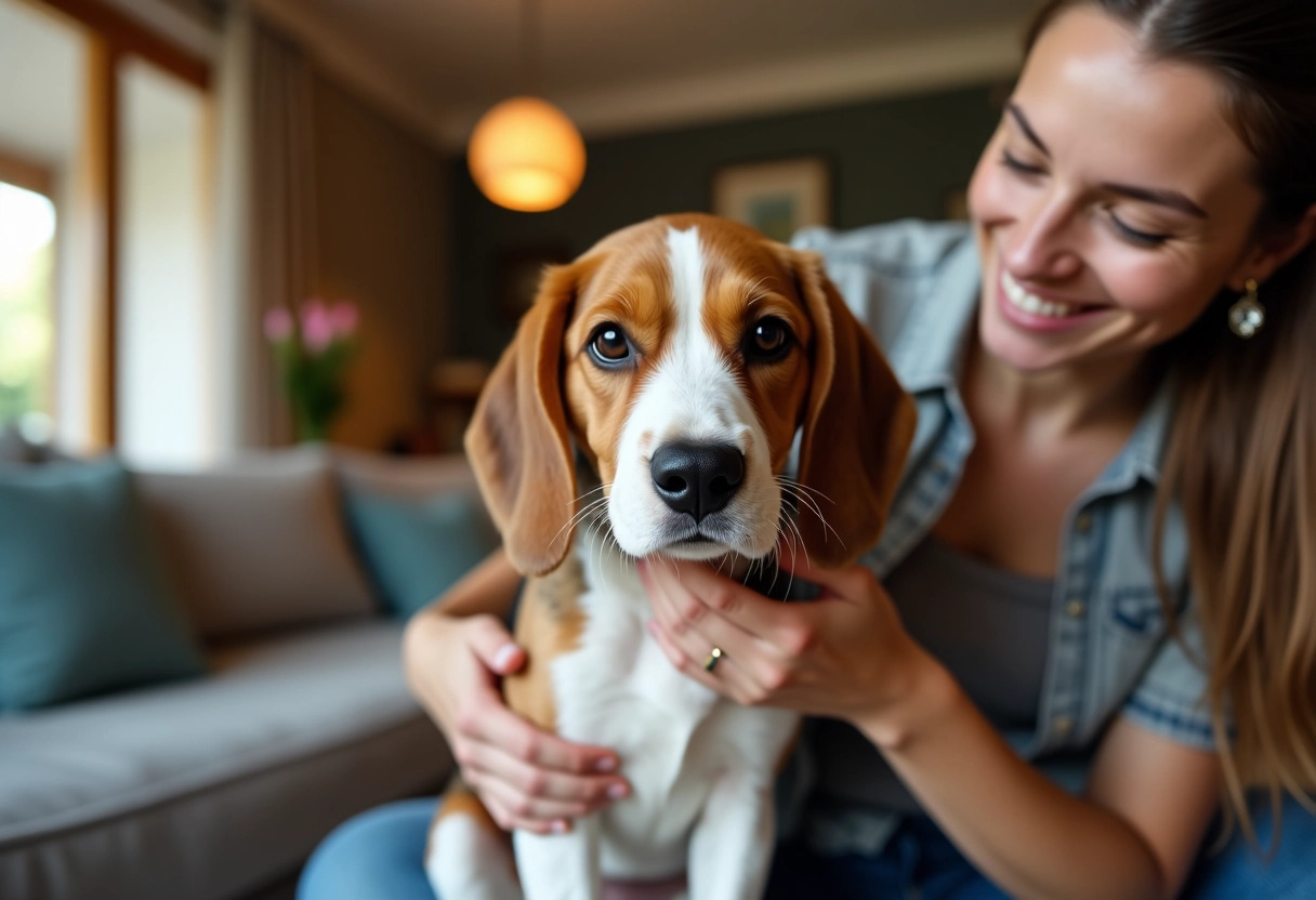 beagle-harrier  chien  énergique